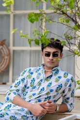 Hand block print kurta pyjama